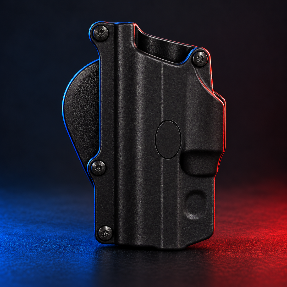Fobus SG2RPL left-hand roto paddle holster, upright black polymer product render