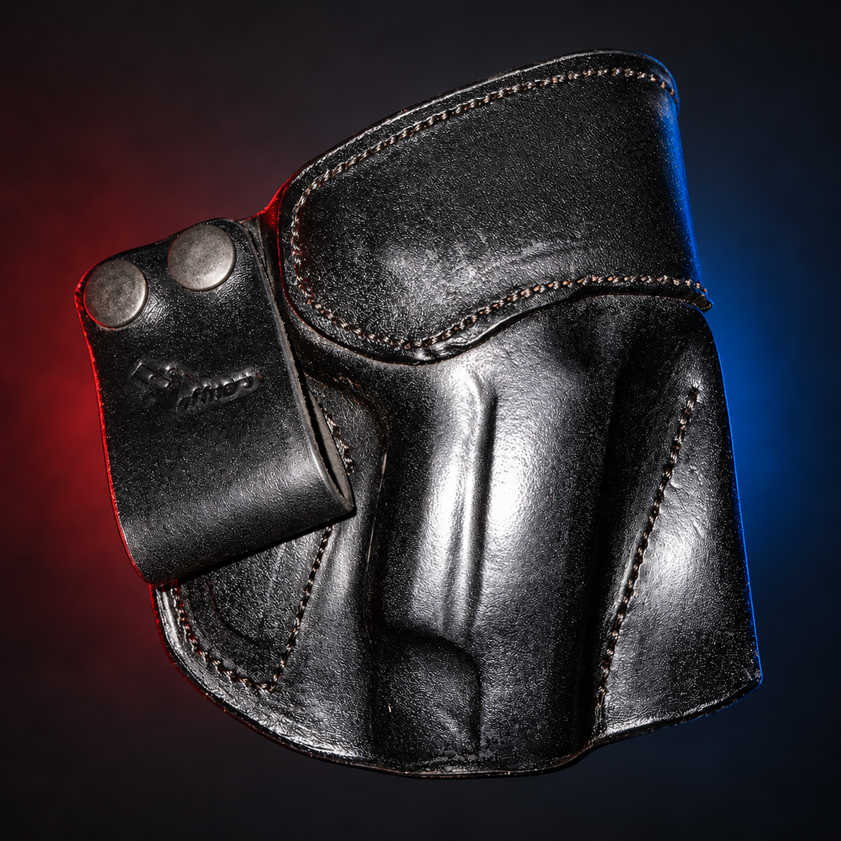 Hoffners black leather 1911 IWB holster