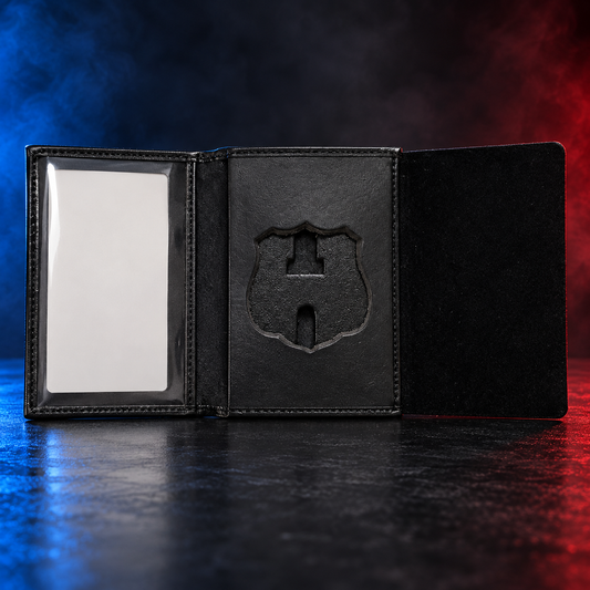 D&K DK-16 tri-fold HPD Officer badge and ID wallet with cutout 977