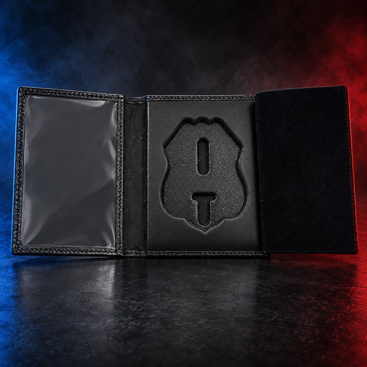 D&K DK71 HPD Supervisor badge and ID case with badge cutout 262
