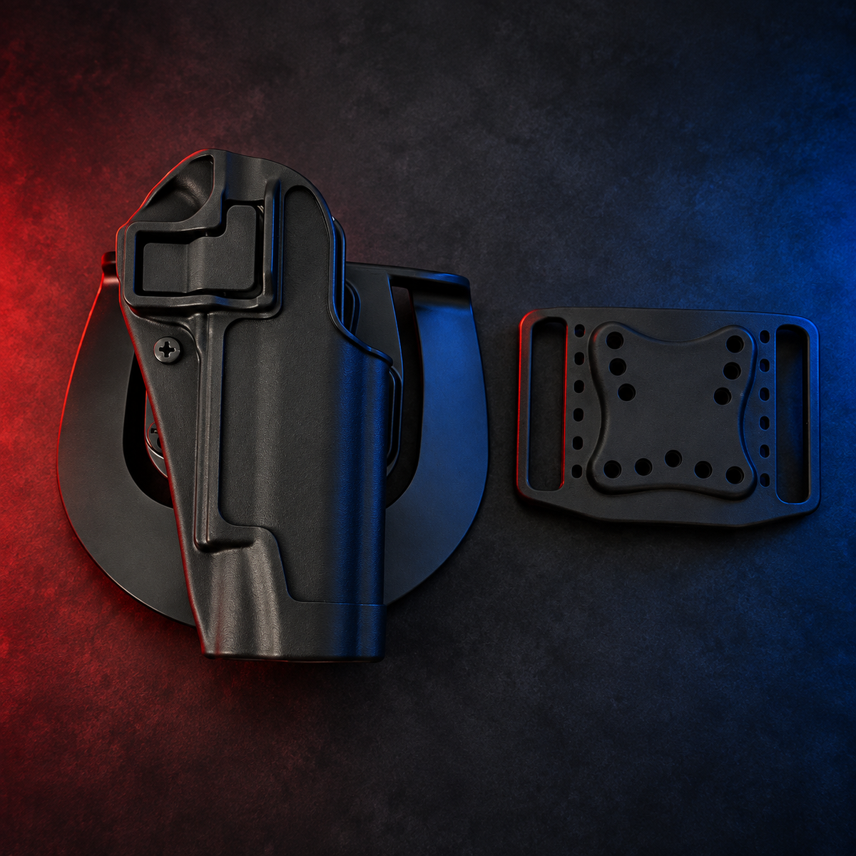 Blackhawk SERPA 1911 right-hand holster with paddle and belt-loop attachment