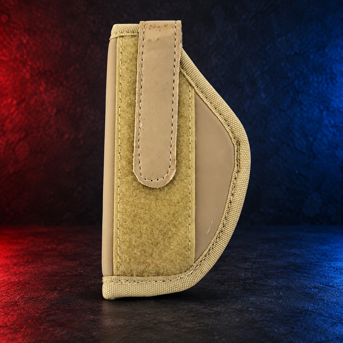 Uncle Mike’s beige body armor holster size 1, front