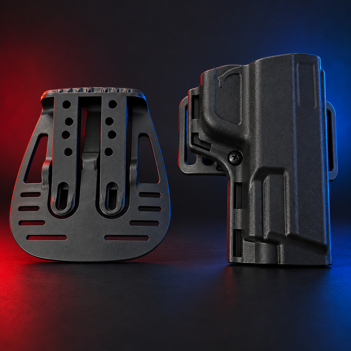 Uncle Mike’s Reflex right-hand holster with paddle attachment