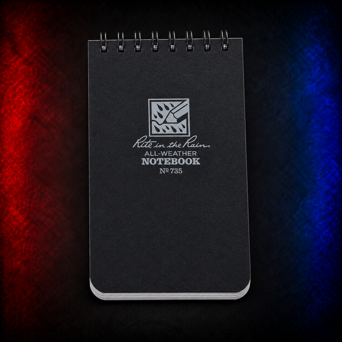 Rite in the Rain No. 735 black top-spiral pocket notebook