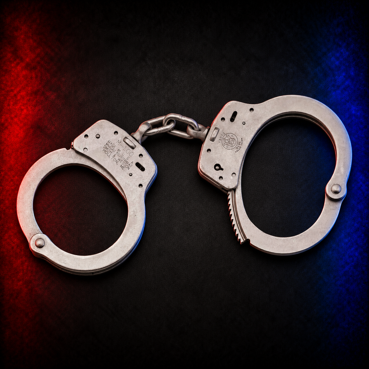 Smith & Wesson Model 100 nickel handcuffs